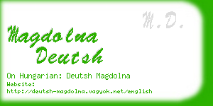 magdolna deutsh business card